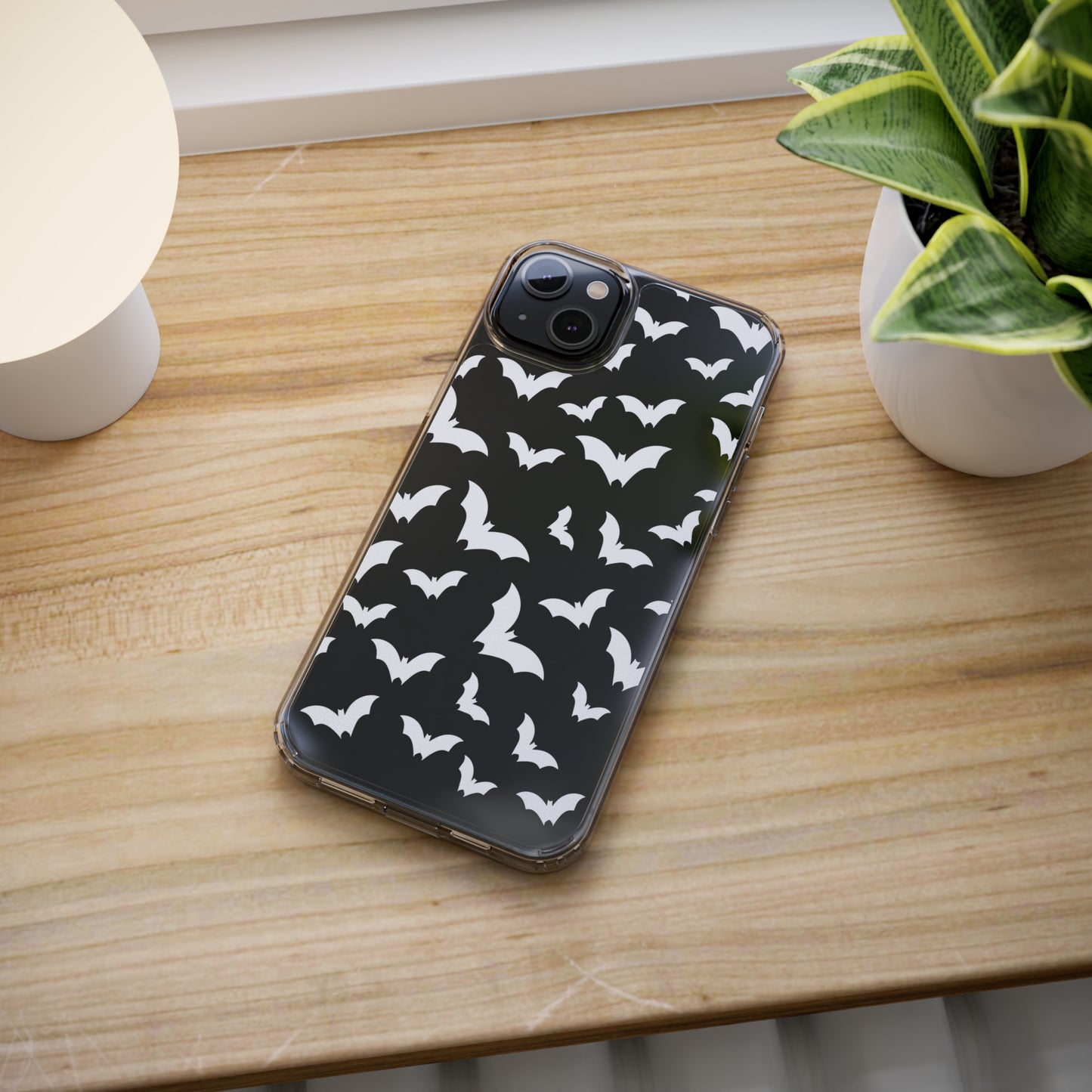 Bat Pattern 3 - Clear Phone Cases