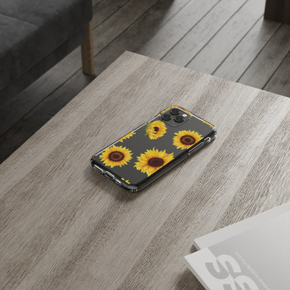 Sunflower - Clear Phone Cases