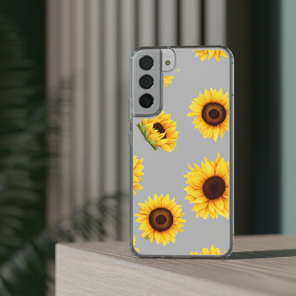 Sunflower - Clear Phone Cases