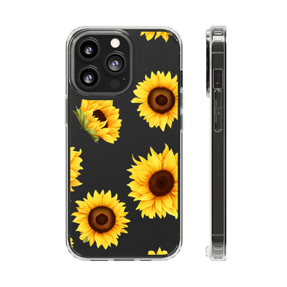 Sunflower - Clear Phone Cases