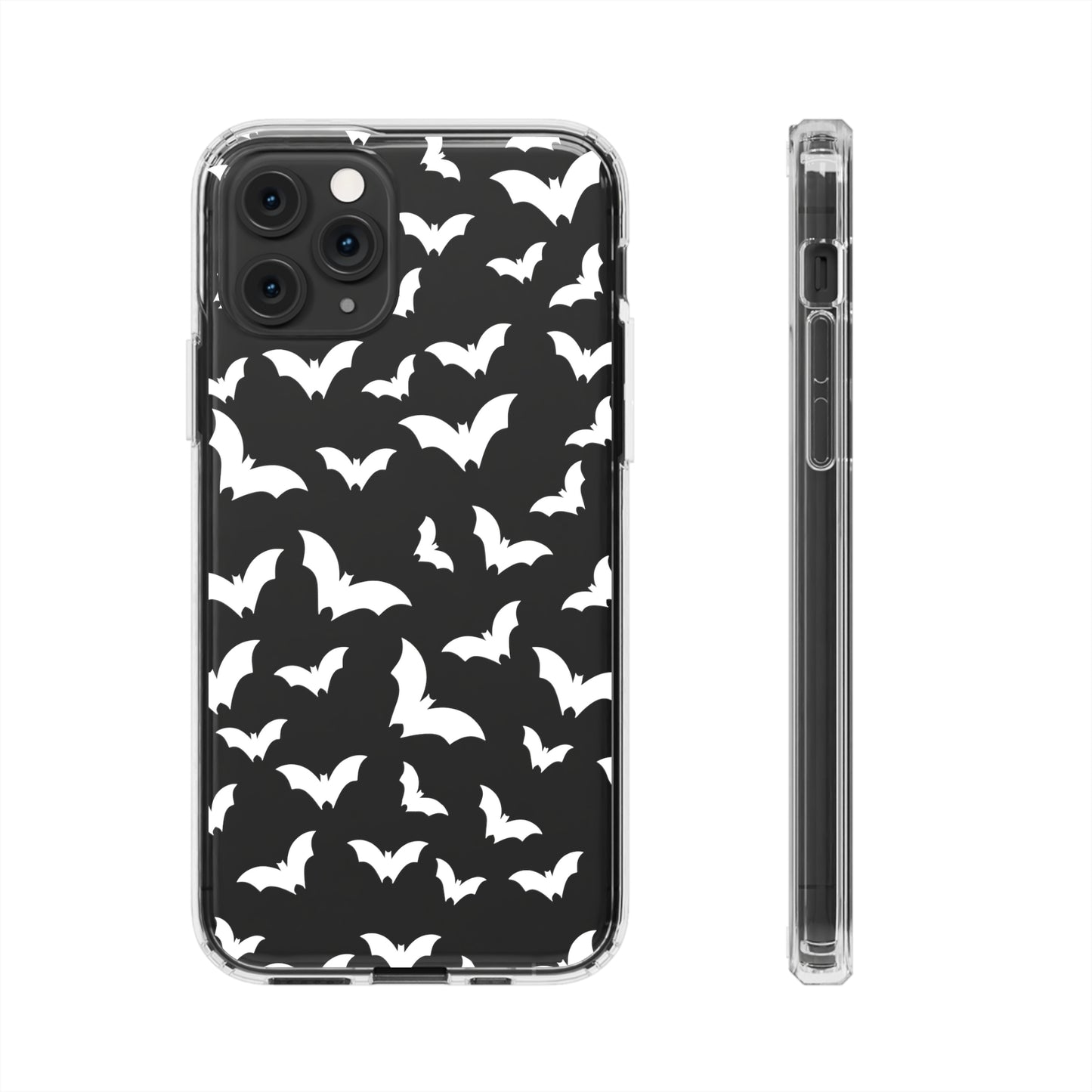 Bat Pattern 3 - Clear Phone Cases