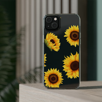 Sunflower - Clear Phone Cases