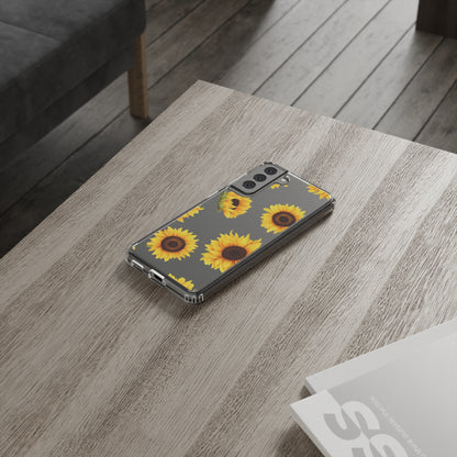 Sunflower - Clear Phone Cases