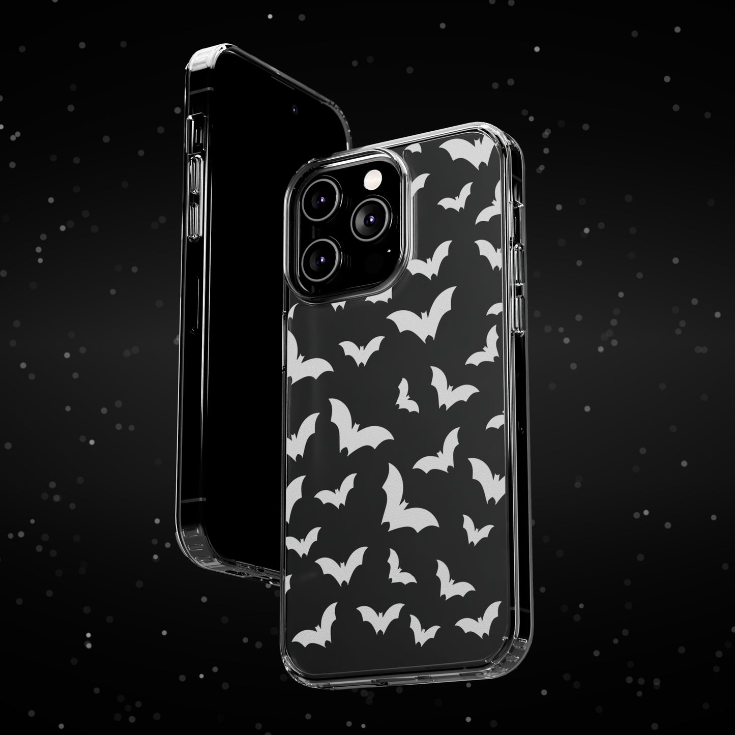 Bat Pattern 3 - Clear Phone Cases