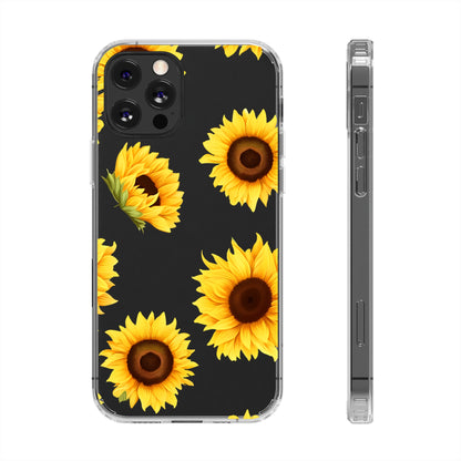 Sunflower - Clear Phone Cases