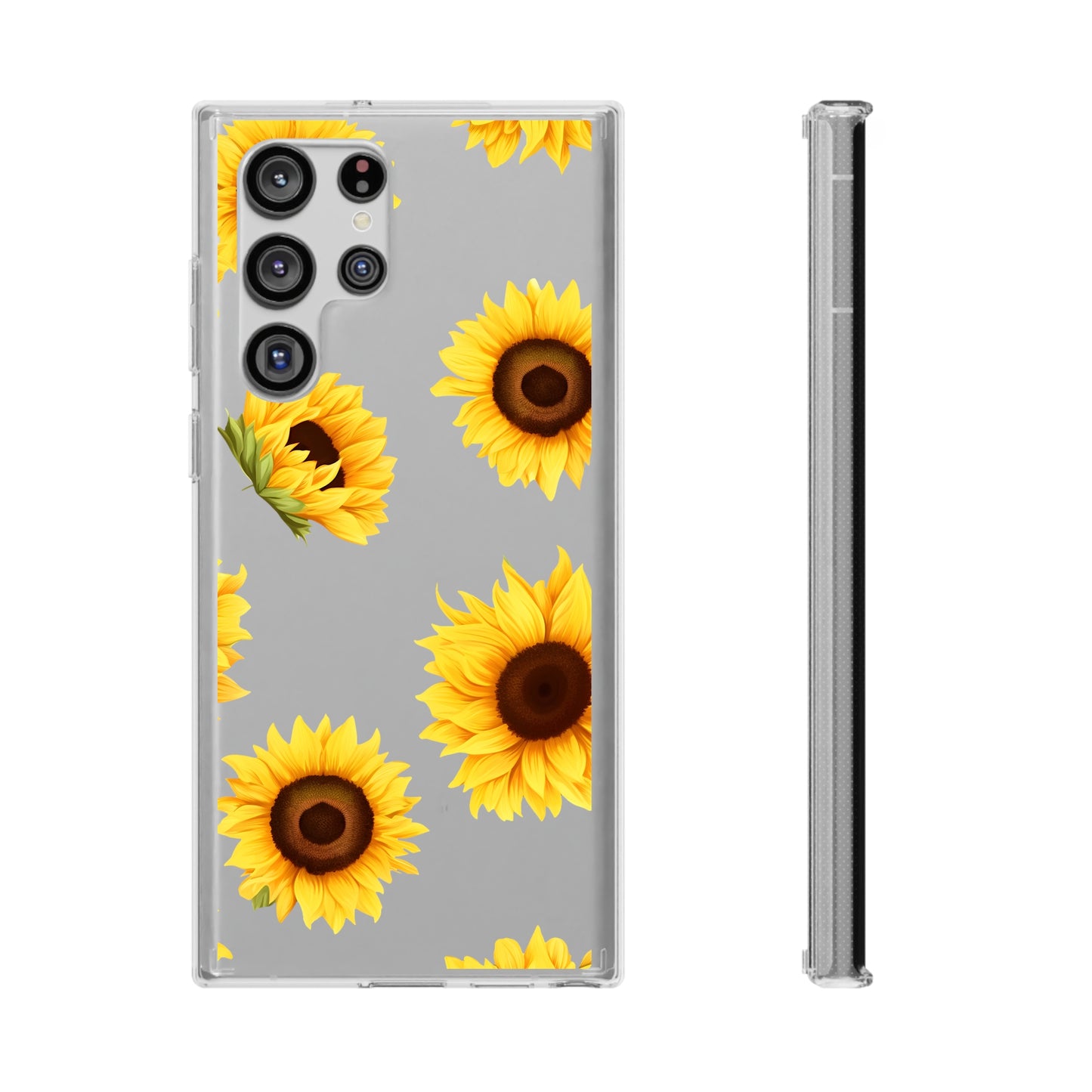 Sunflower - Clear Phone Cases