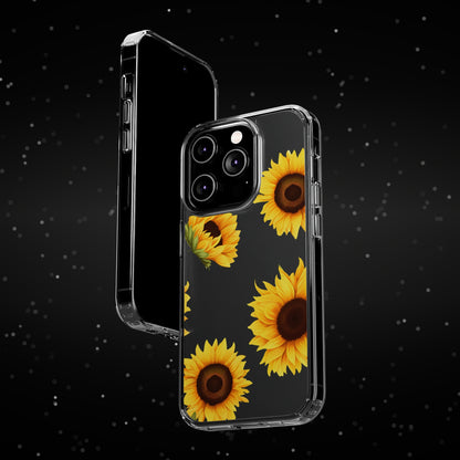 Sunflower - Clear Phone Cases