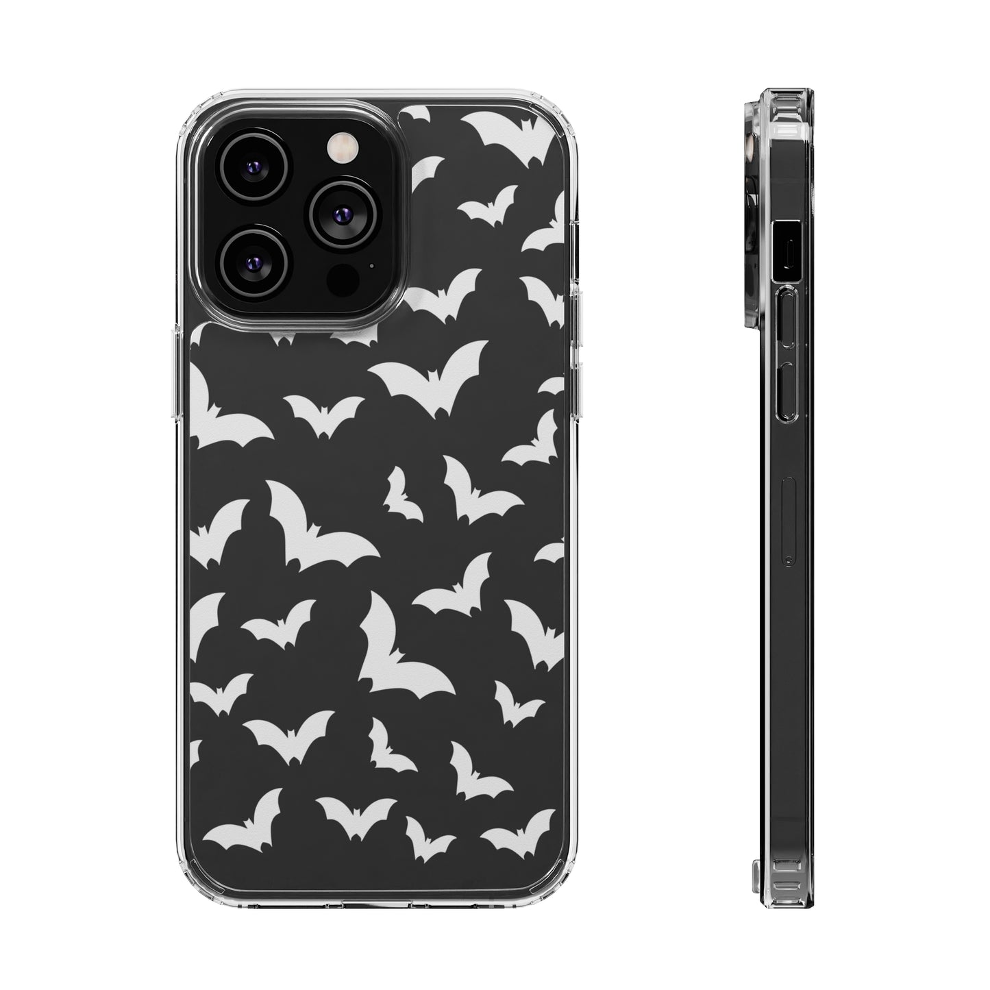 Bat Pattern 3 - Clear Phone Cases