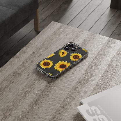 Sunflower - Clear Phone Cases