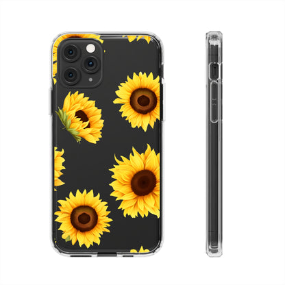 Sunflower - Clear Phone Cases