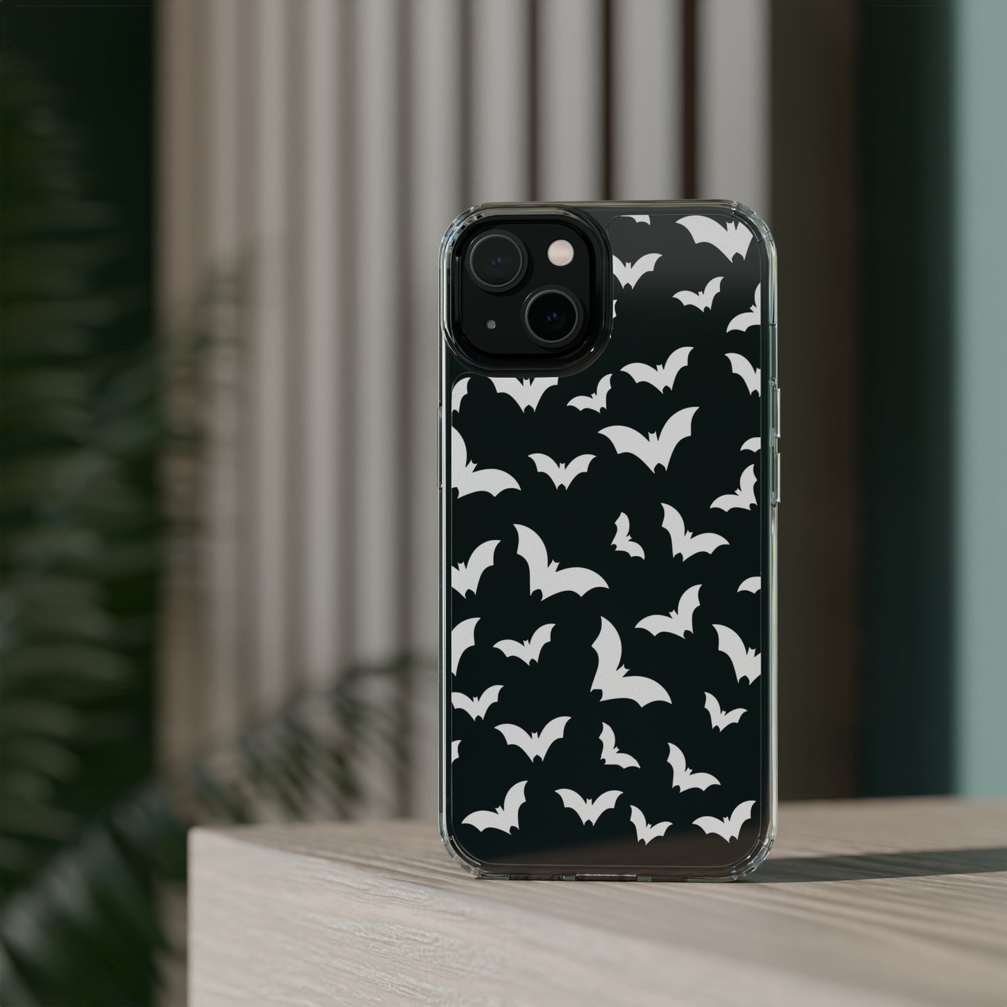 Bat Pattern 3 - Clear Phone Cases